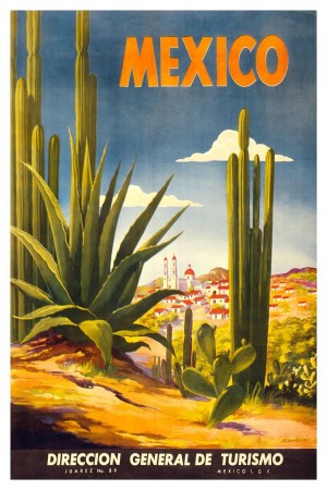 Mexico vintage travel poster